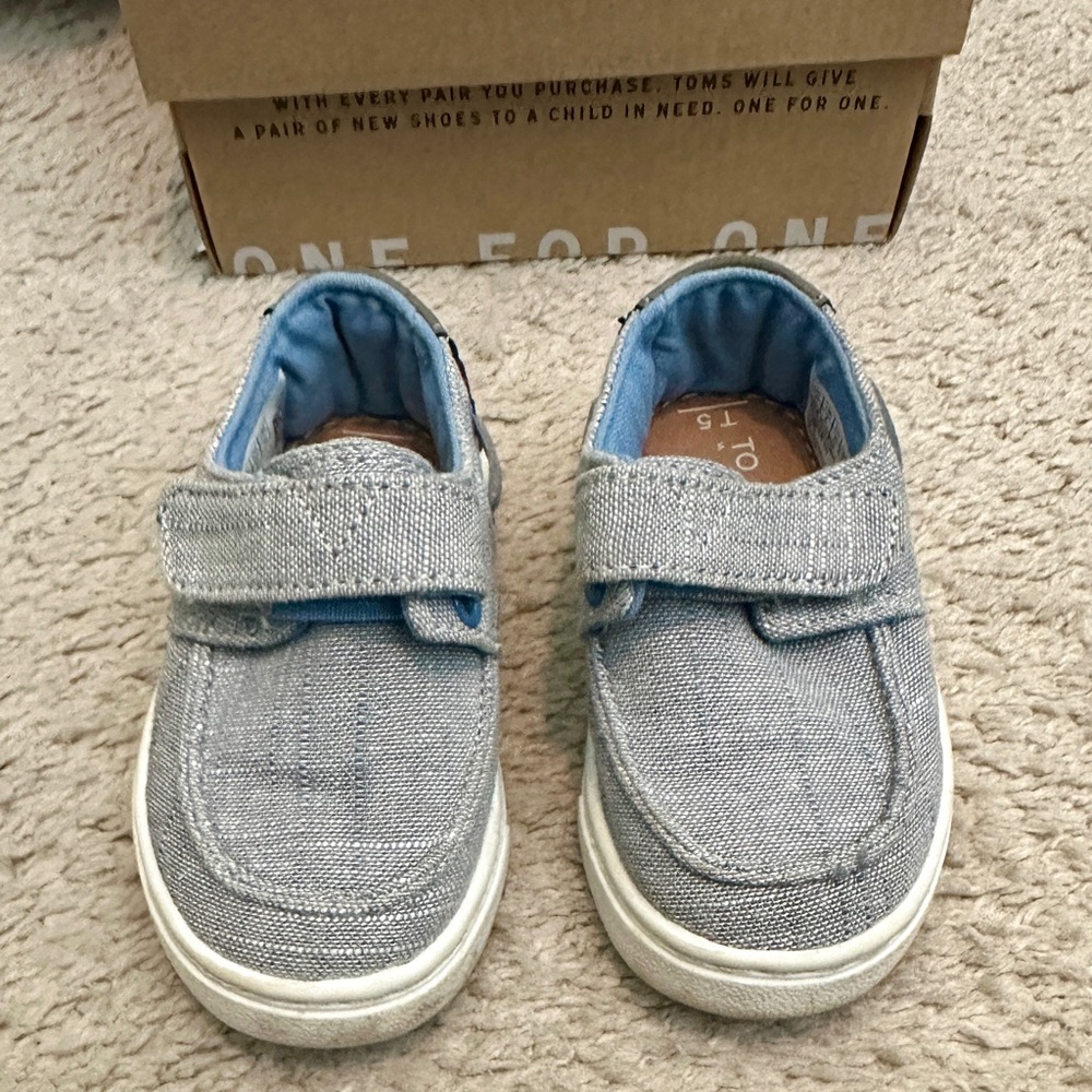 TOMS Kids' Gray Slip-On Shoes